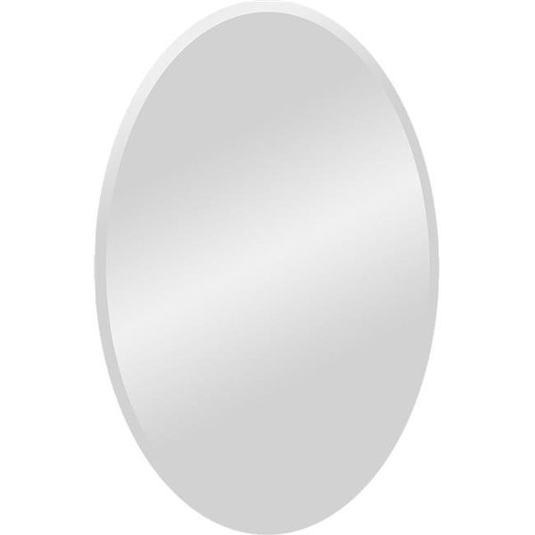 Highkey 24" x 36" Oval Mirror with a Beveled Edge LR938287